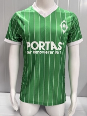 Retro Version 1987-88 SV Werder Bremen Away Green Thailand Soccer Jersey AAA-503