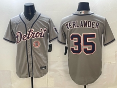 New MLB Detroit Tigers Grey #35  Jersey(logo9)-0840