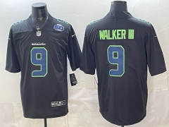 NFL  Seattle Seahawks Fashion Version Black #9Jersey(logo3)-0840