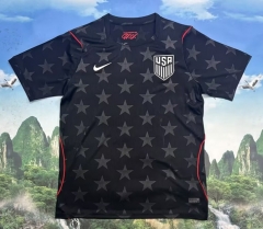 (S-4XL) 2026 Without Star World Cup USA Away Black Thailand Soccer Jersey AAA-7209