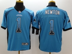 NFL Carolina Panthers Blue #1 Jersey-0840