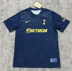 (S-4XL) 26-27 Tottenham Hotspur Blue Thailand Training Soccer Jersey AAA-4506