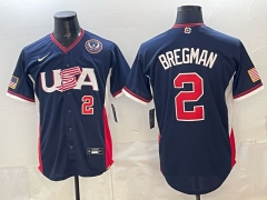 2026 World cup MLB USA Blue #2 Jersey(logo5)-0840
