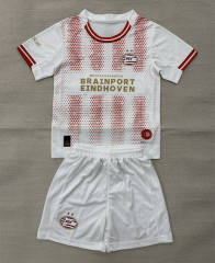 2026-2027 PSV Eindhoven 4th Away White&Red Kids/Youth Soccer Uniform-AY