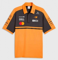 （With collar）2026 F1 McLaren Orange Black Formula One Racing Suit
