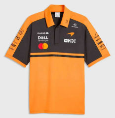 （With collar）2026 F1 McLaren Orange Black Formula One Racing Suit