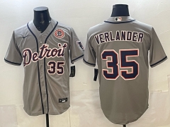 New MLB Detroit Tigers Grey #35  Jersey(logo6)-0840