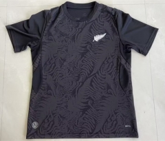 (S-4XL)26-27 New Zealand Away Black Thailand Soccer Jersey AAA-8025
