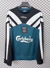 Retro 93-95  Liverpool Green&Black Thailand Tracksuit-2044