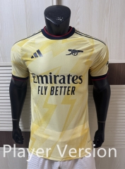Player Version  26-27 Arsenal Yellow Thailand Soccer Jersey AAA-4691