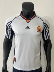 Retro Version 1998 Spain Away White Thailand Soccer Jersey AAA-0871