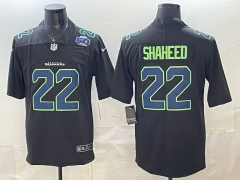 NFL  Seattle Seahawks Fashion Version Black #22Jersey(logo3）-0840