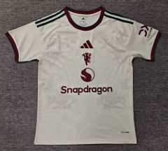 （s-4xl）2026-2027 Manchester United Away Beige  Thailand Jersey AAA-6850