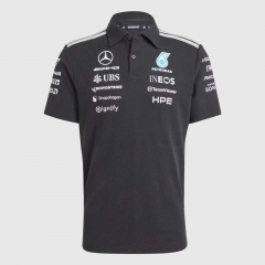 （s-5xl）2026 Formula one Mercedes Black Formula One Racing Suit（collar）