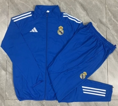 2025-2026 Real Madrid Lake Blue Thailand Trench Coat Suit-815