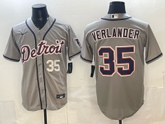 New MLB Detroit Tigers Grey #35  Jersey(logo3)-0840
