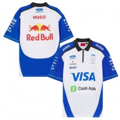 (s-5xl)2026 Formula one Red Bull White Formula One Racing Suit(collar)