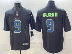 NFL  Seattle Seahawks Fashion Version Black #9Jersey(logo1)-0840