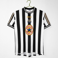 Retro Version 97-99 Newcastle United Home Black&White Thailand Soccer Jersey AAA-c1046