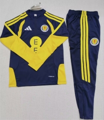 2026-27 Scotland Blue Thailand Soccer Tracksuit uniform-4692