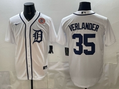 New MLB Detroit Tigers White #35  Jersey(logo3)-0840