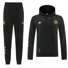 2026-27 Manchester United Black Thailand Soccer Tracksuit With Hat-LH