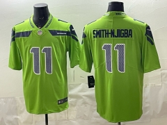 Seattle Seahawks 2nd Generation #11 Green NFL Jersey-0840