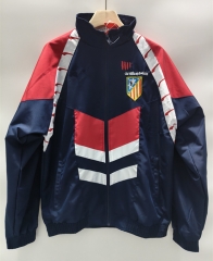 Retro version 95-96 Atlético Madrid Red&Blue Trench Coats-0255