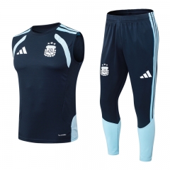 26-27 Argentina Royal Blue Thailand Vest-sleeved Soccer Tracksuit -9926