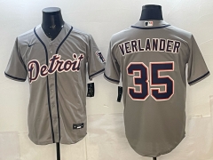 New MLB Detroit Tigers Grey #35  Jersey(logo1)-0840