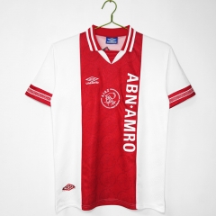 Retro Version 94-95 Ajax Home Red&White Thailand Soccer Jersey AAA-c1046