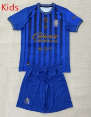 2026-27  Deportivo Guadalajara 2nd Away Blue Kids/Youth Soccer Uniform-AY