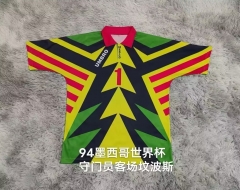 Retro Version 1994 Mexico Goalkeeper Away  Green Thailand Soccer Jersey AAA#1 Campos-9755
