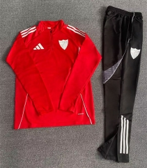 2025-26 Sevilla Red Thailand Soccer Tracksuit uniform-4692