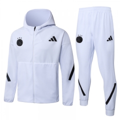 25-26  Ajax White Thailand Soccer Jacket Uniform With Hat-815
