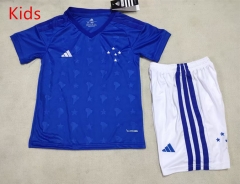 2026-27 Cruzeiro EC Home Blue Kids/Youth Soccer Uniform-507