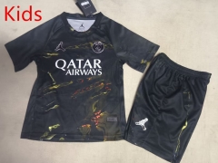 26-27 Paris SG 2nd Away Black Kid/Youth Soccer Uniform-507
