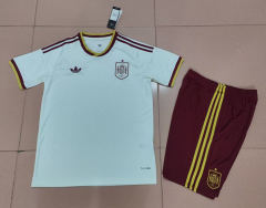 2026 World Cup Spain Away White Soccer Uniform-718