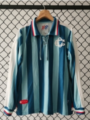 (S-4XL) 110th Anniversary Version Deportivo Guadalajara Away Blue LS Thailand Soccer Jersey AAA-2851