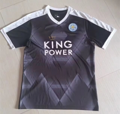 Retro Version 2015-2016 Leicester City Away Black Thailand Soccer Jersey AAA-2044