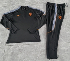 2026-2027 Netherlands Black Thailand Soccer Tracksuit-411
