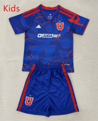 2026-27 Universidad de Chile Home Blue Kids/Youth Soccer Uniform-9070