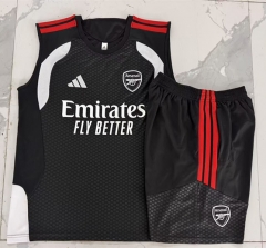 2026-2027 Arsenal Black Thailand Soccer Vest Tracksuit Uniform-815