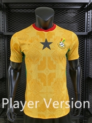 Player Version 2026-2027 Ghana Away Yellow Thailand Soccer Jersey AAA-3596