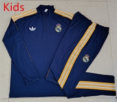 2026-27 Real Madrid Royal Blue Kids/Youth Soccer Tracksuit-815
