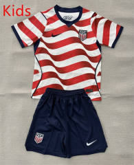 2026-2027 USA Home White&Red Kids/Youth Soccer Unifrom-AY