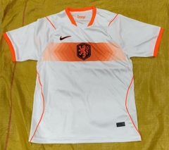 (S-4XL) 2026 Correct Version World Cup Netherlands Away White Thailand Soccer Jersey AAA-0440
