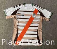 (S-4XL) Player Version 2026-2027 Cartoon Version Mexico White&Yellow Thailand Soccer Jersey AAA-912