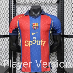 (S-3XL) Player Version 2026-2027 Retro Casual Version Barcelona Red&Blue Thailand Soccer Jersey AAA-888