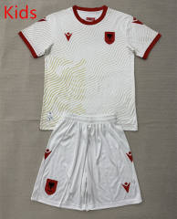 2026-2027 Albania Away White Kids/Youth Soccer Uniform-AY